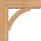 Ekena Millwork Thorton Block Smooth Bracket w/ Offset Brace, Western Red Cedar, 5 1/2"W x 18"D x 18"H BKT0604X18X18THR05SWR - alternate 4